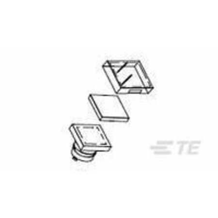 TE CONNECTIVITY 64S9=COLOR PB CAP WHITE SQ 8-1437569-4